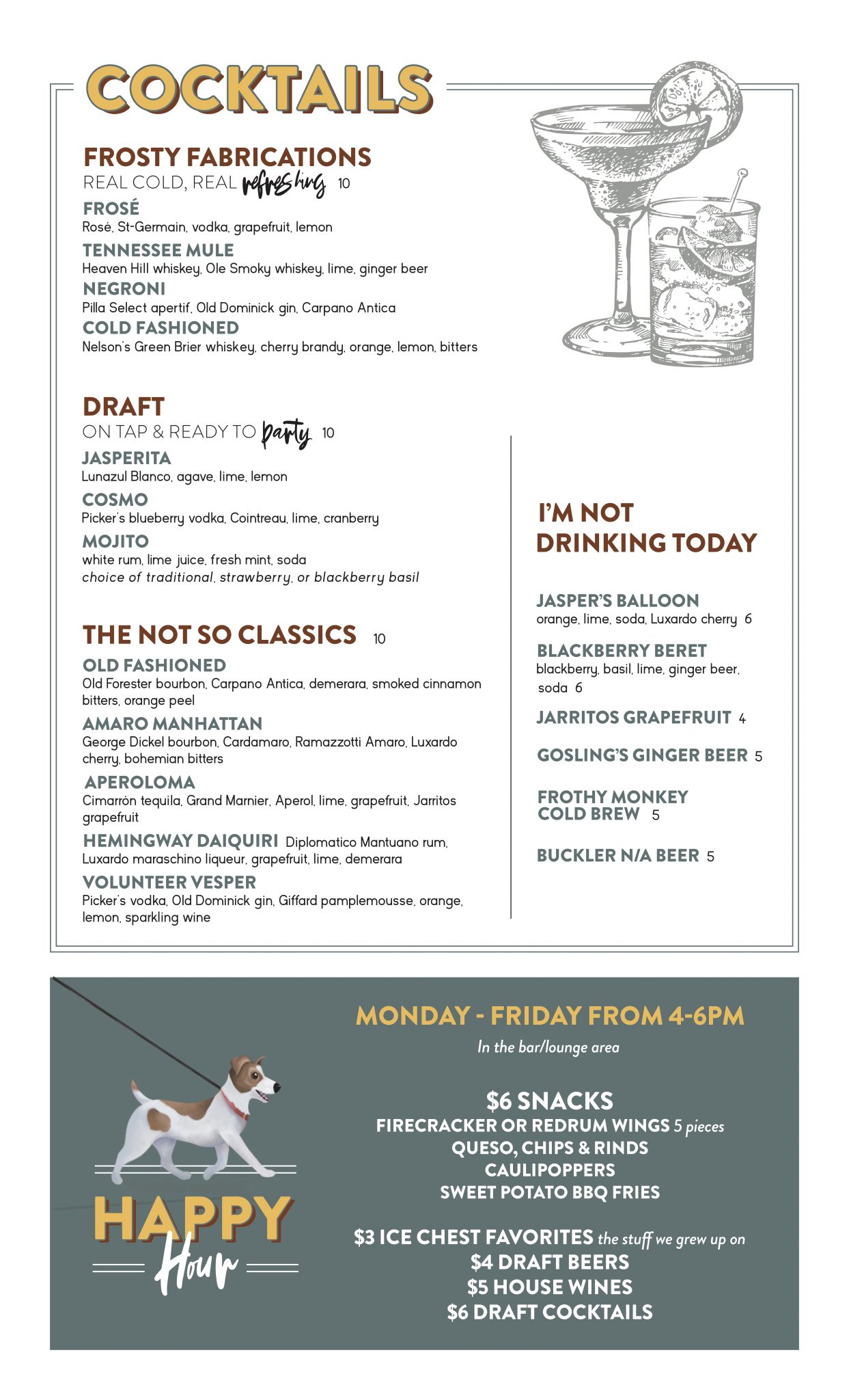 Cocktails Drink List