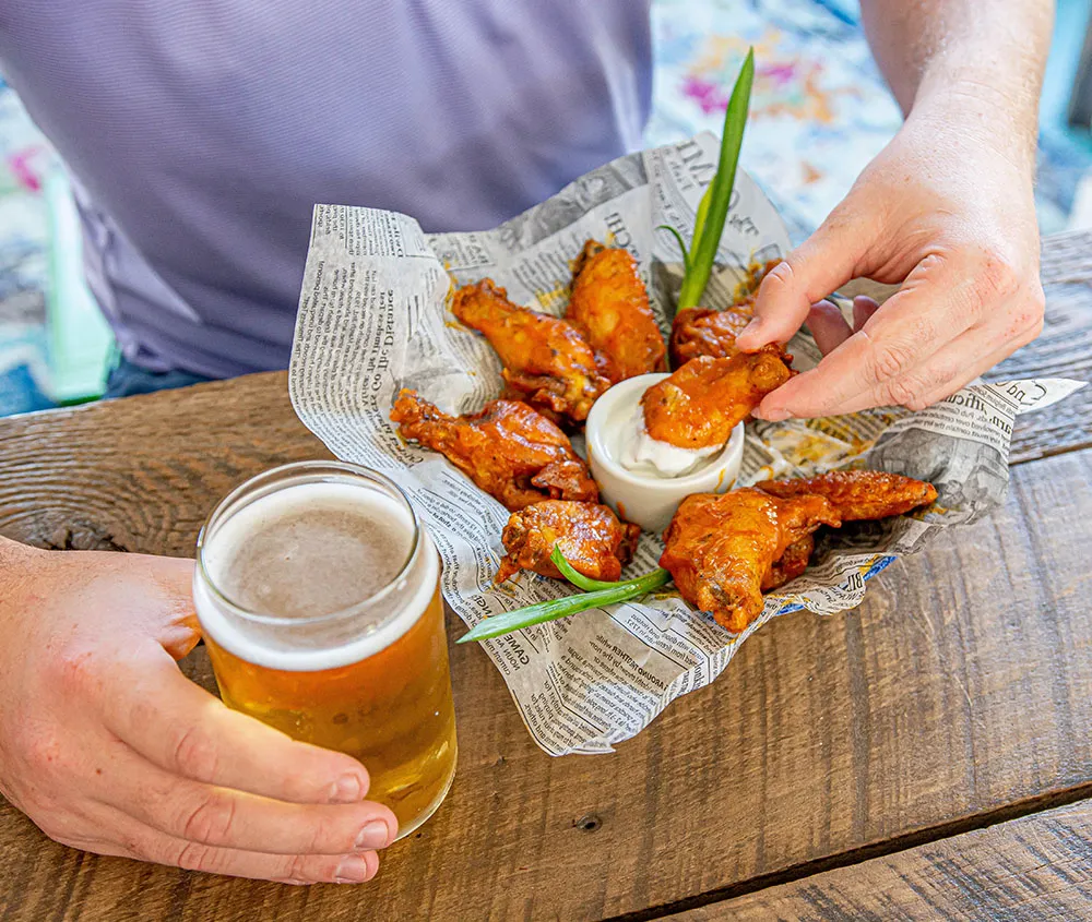 hot wings plate